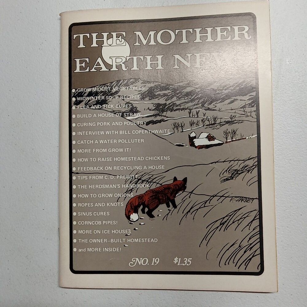The Mother Earth News Jan 1973 #19 Midwinter Soup Recipes, Homestead